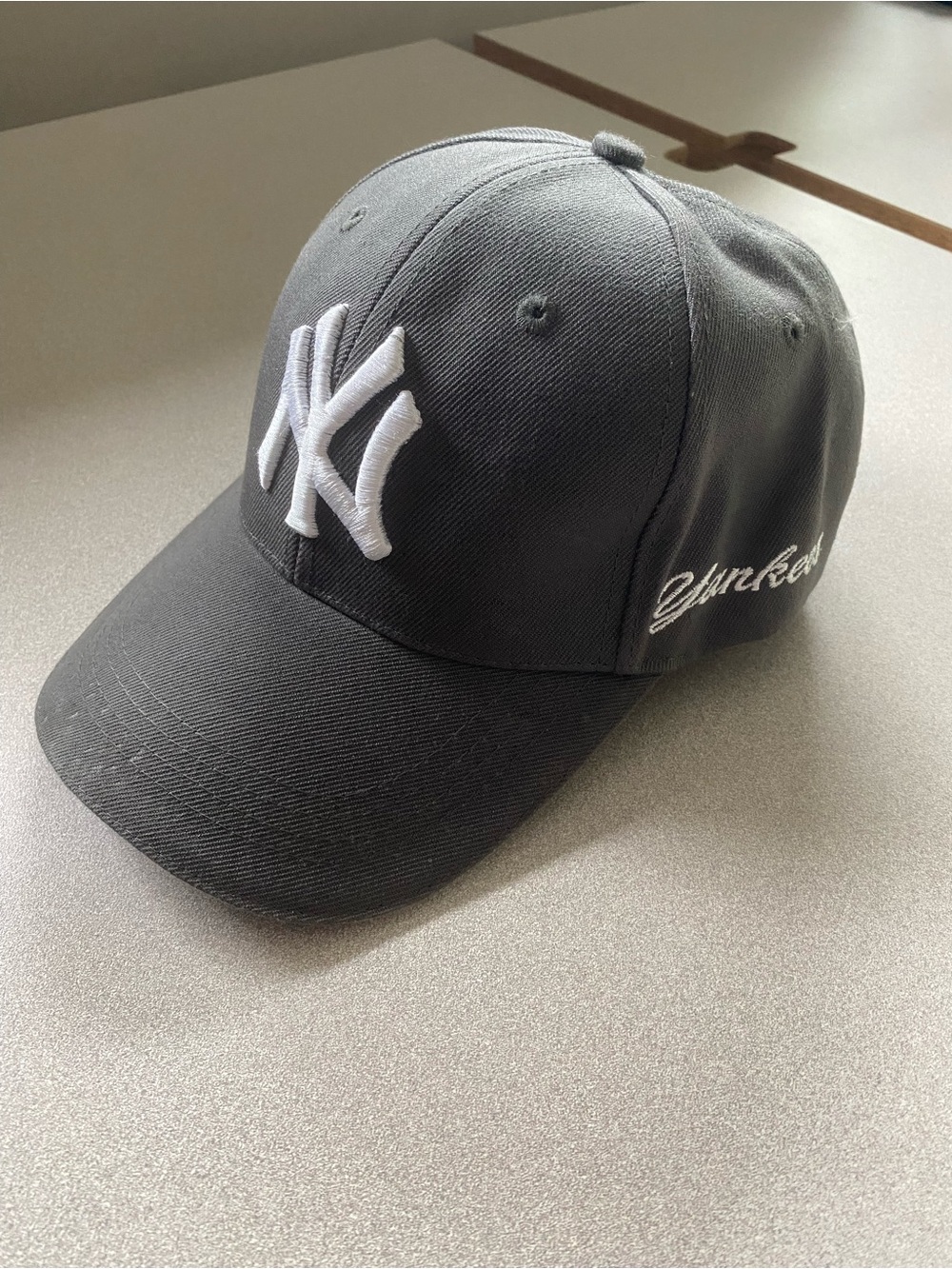 New York Yankees Black Cap with White Logo